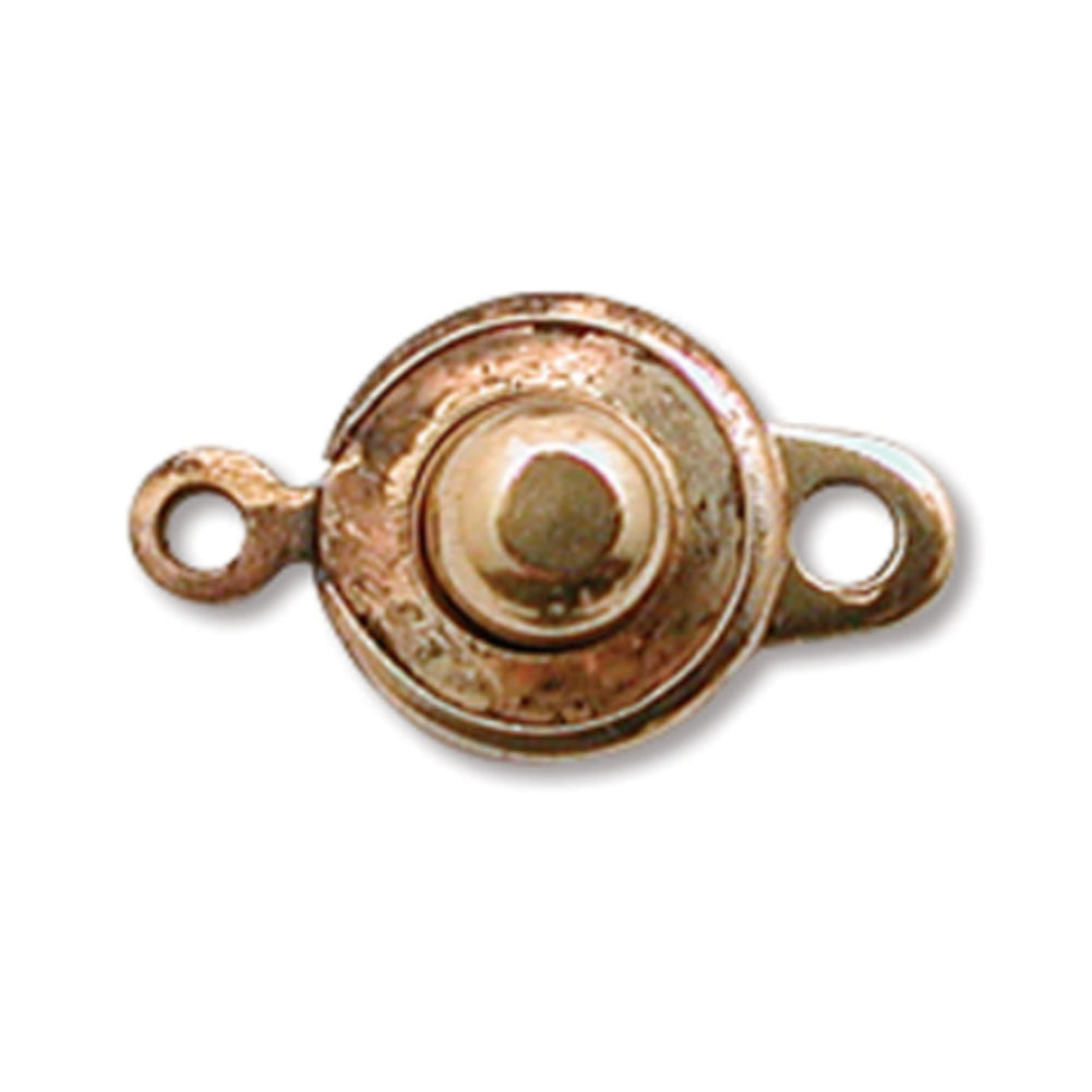 8mm Ball and Socket Clasp, Antique Gold