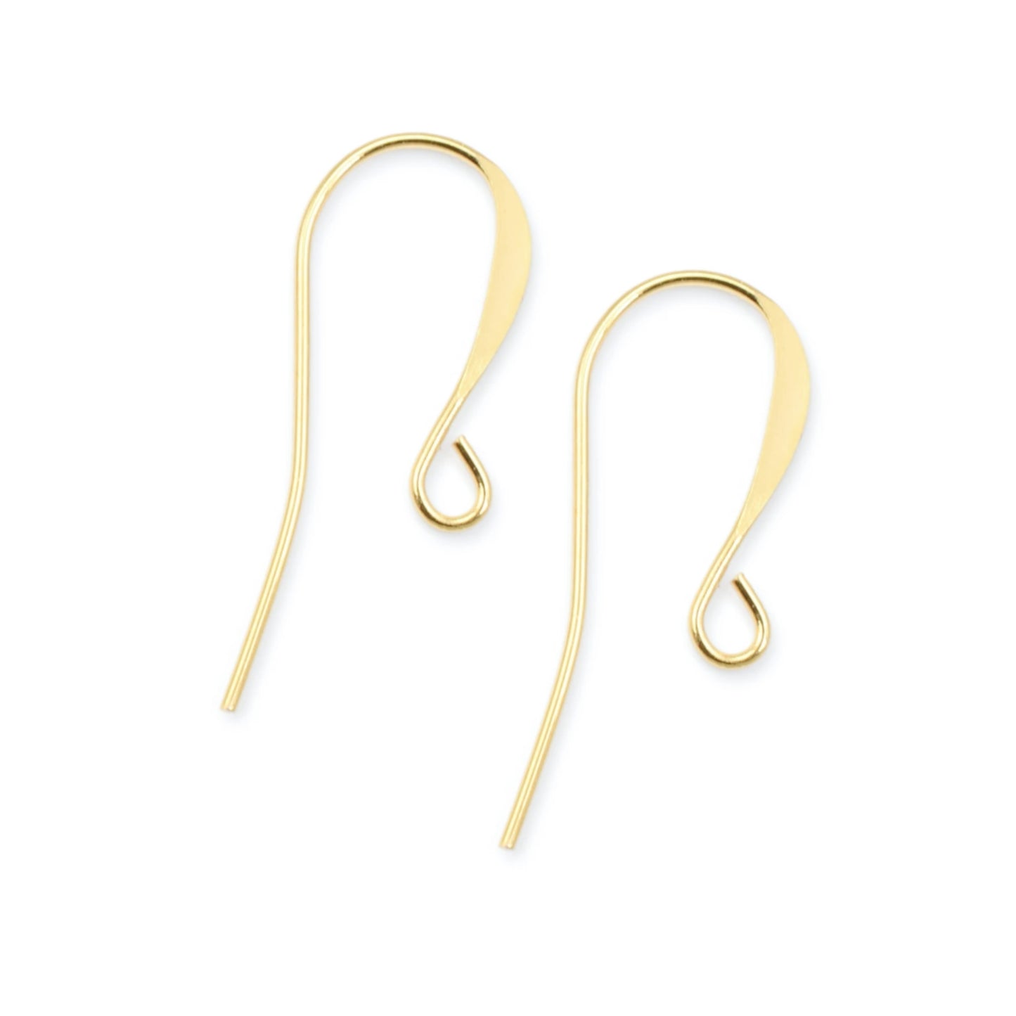 144 Bright Gold Oxide Plated Ear Wires, 26mm