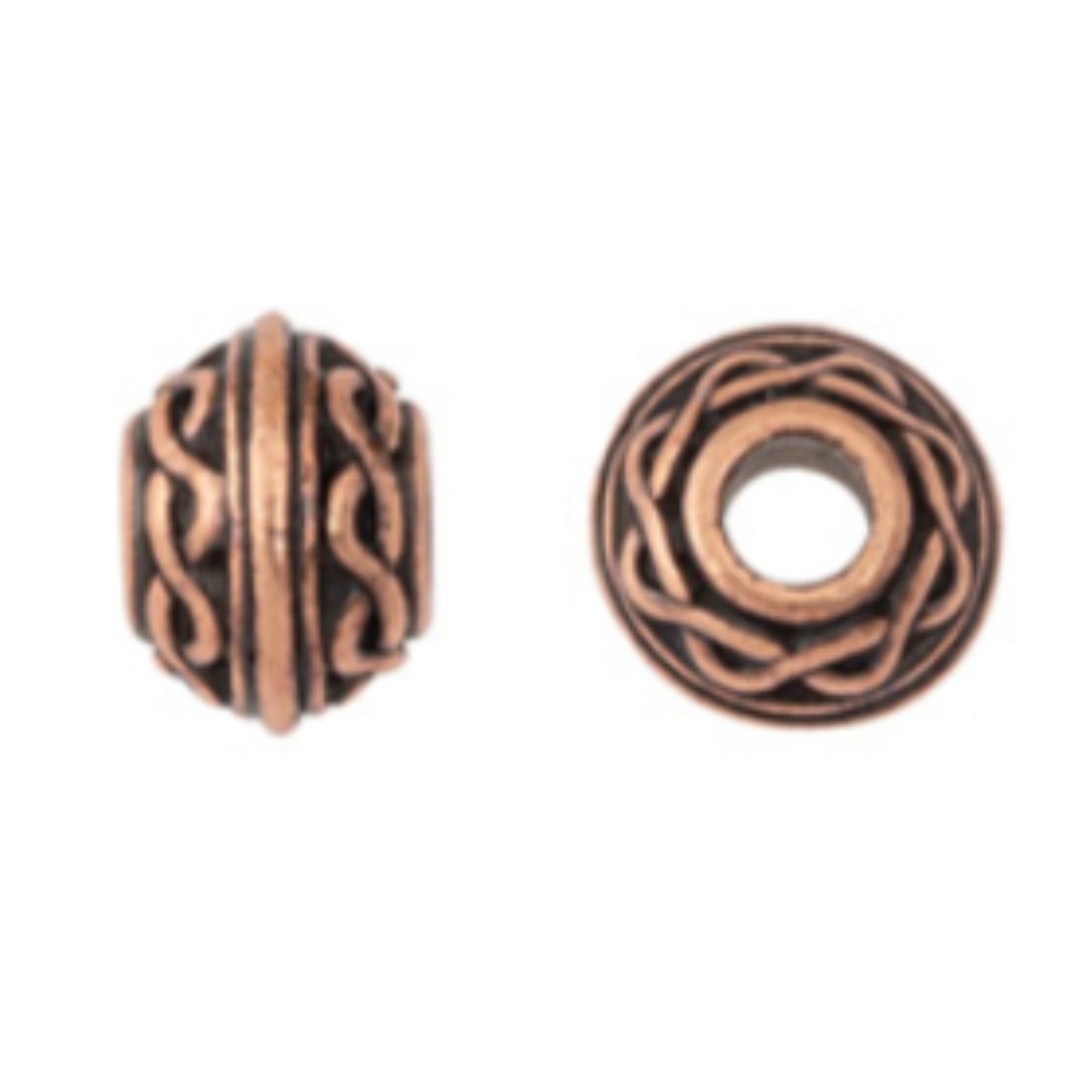 TierraCast Celtic Large Hole Bead, Antique Copper