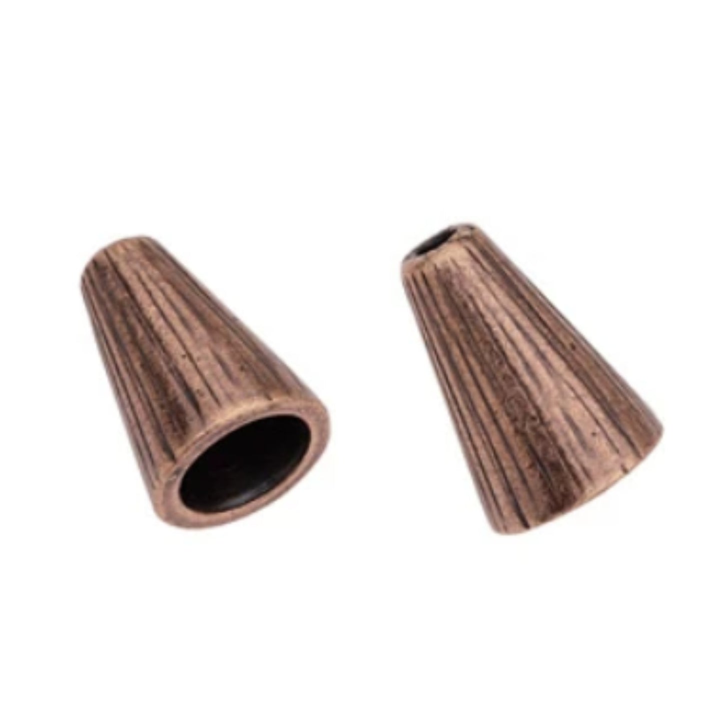 TierraCast Tall Radiant Cone Bead, Antique Copper