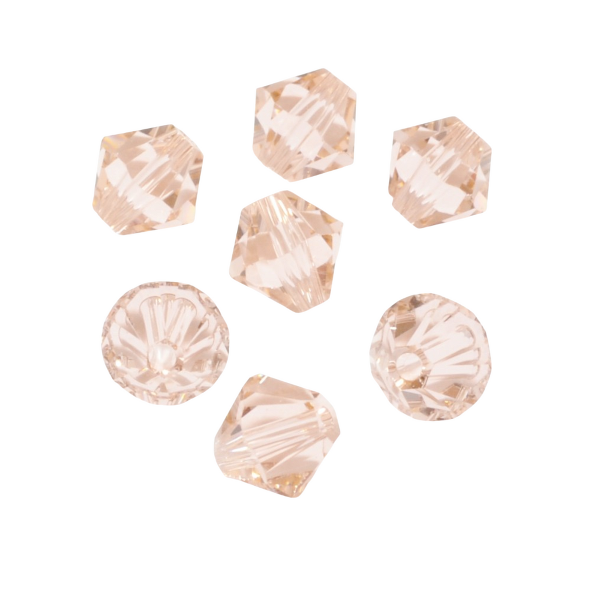 Vintage Rose 6mm Crystal Bicones (12/pkg.)