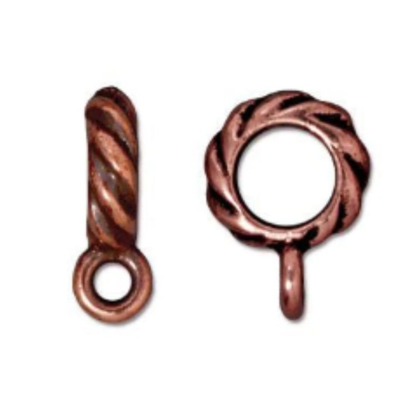 TierraCast Twisted Large Diameter Bail, Antique Copper