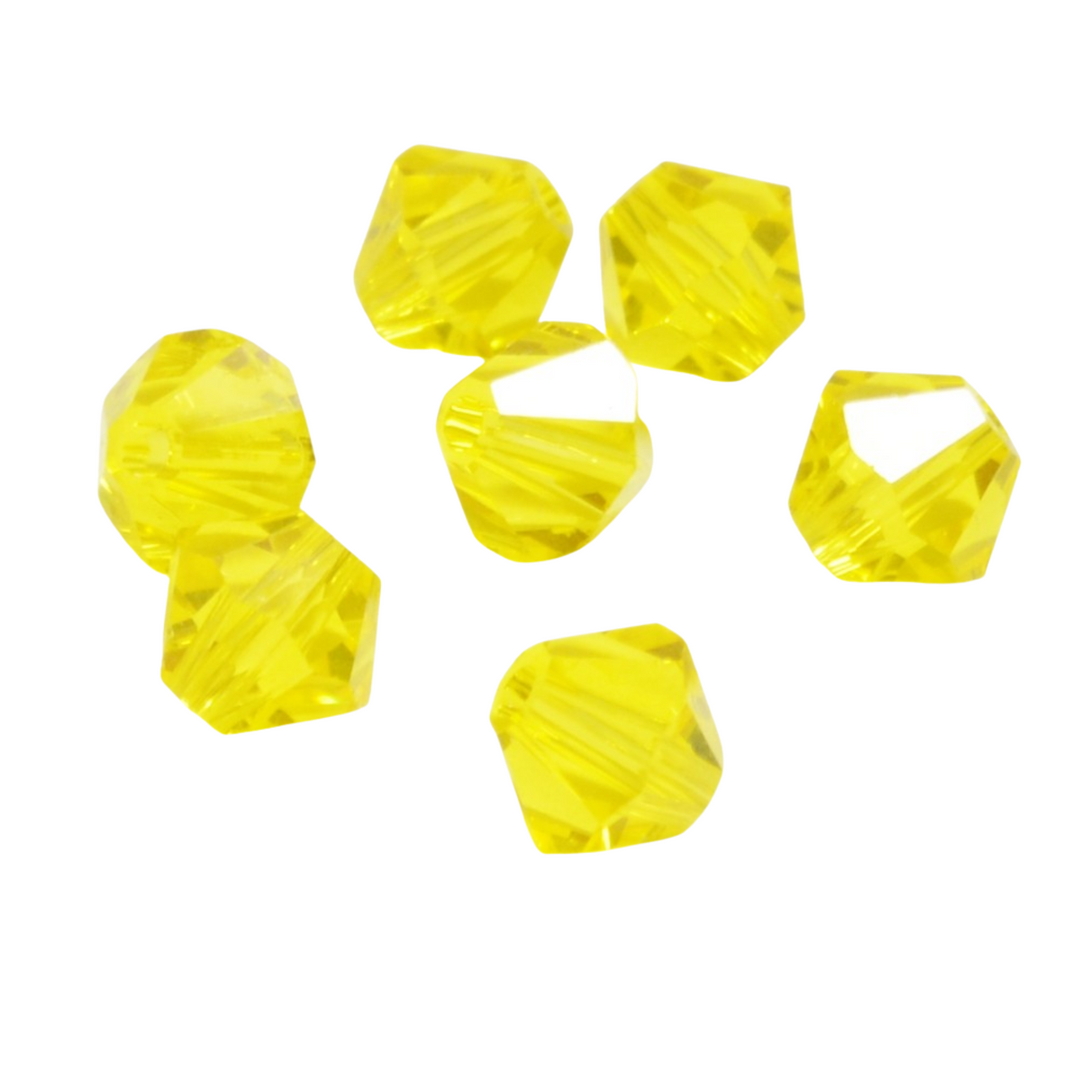 Citrine 4mm Crystal Bicones (12/pkg.)