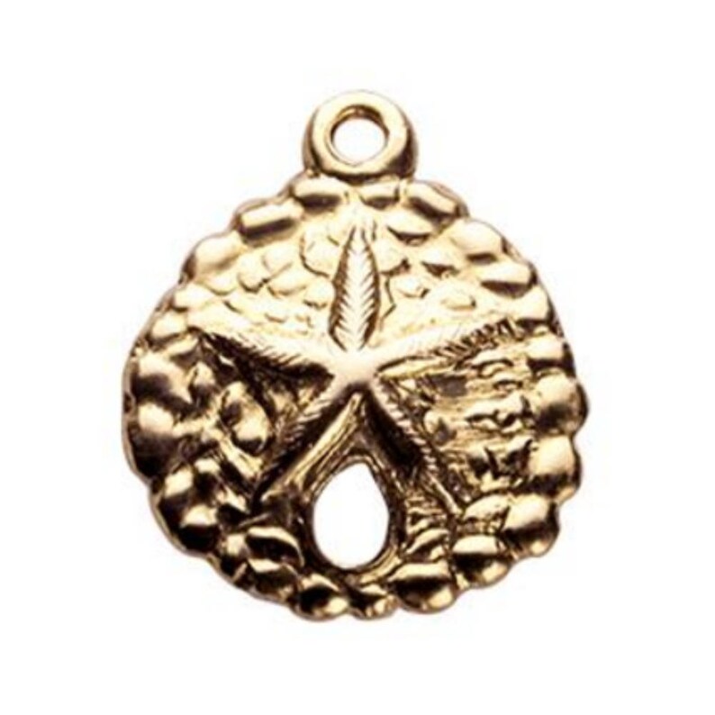 14Kt Gold-filled Sand Dollar Charm