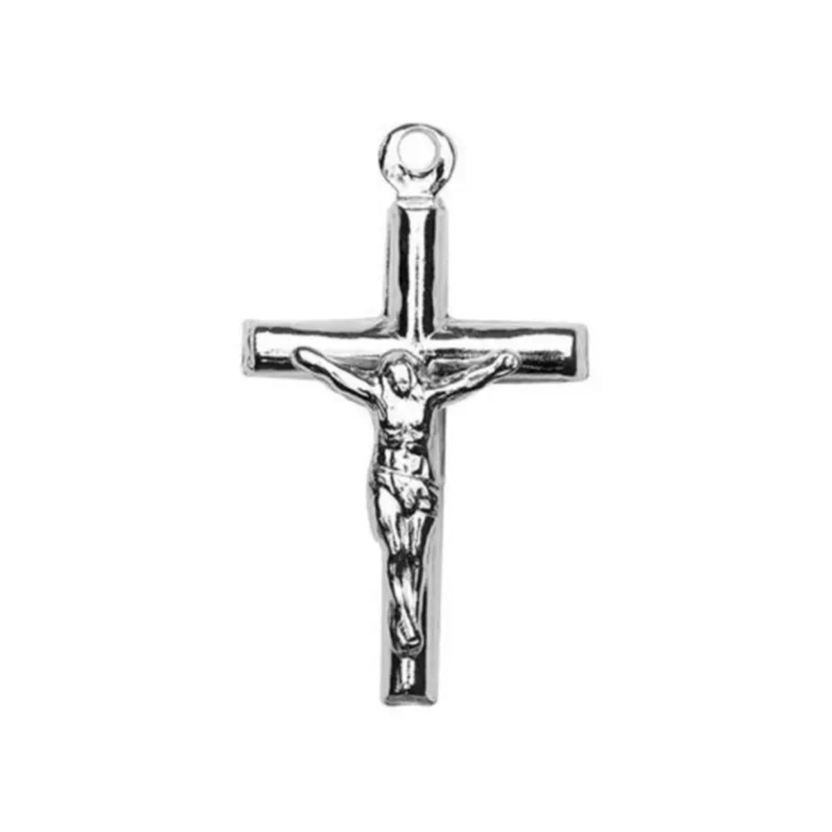 Sterling Silver Crucifix pendant, 15.7 x 26mm