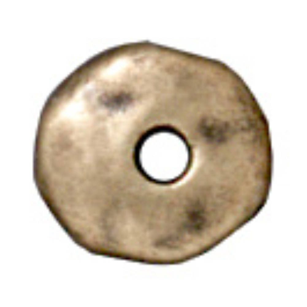 TierraCast 7mm Nugget Spacer Bead , Brass Ox