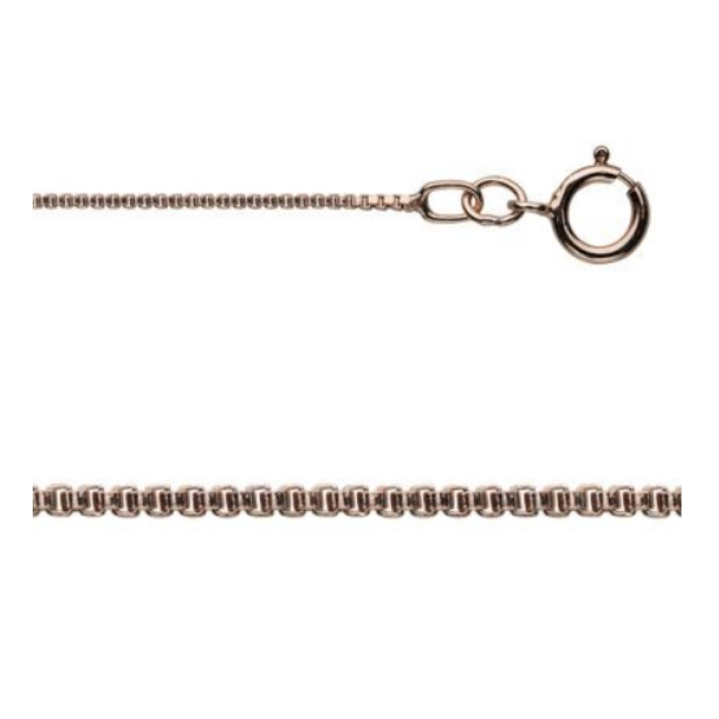 18 Inch 14Kt Rose Gold-filled 0.8mm Box Chain