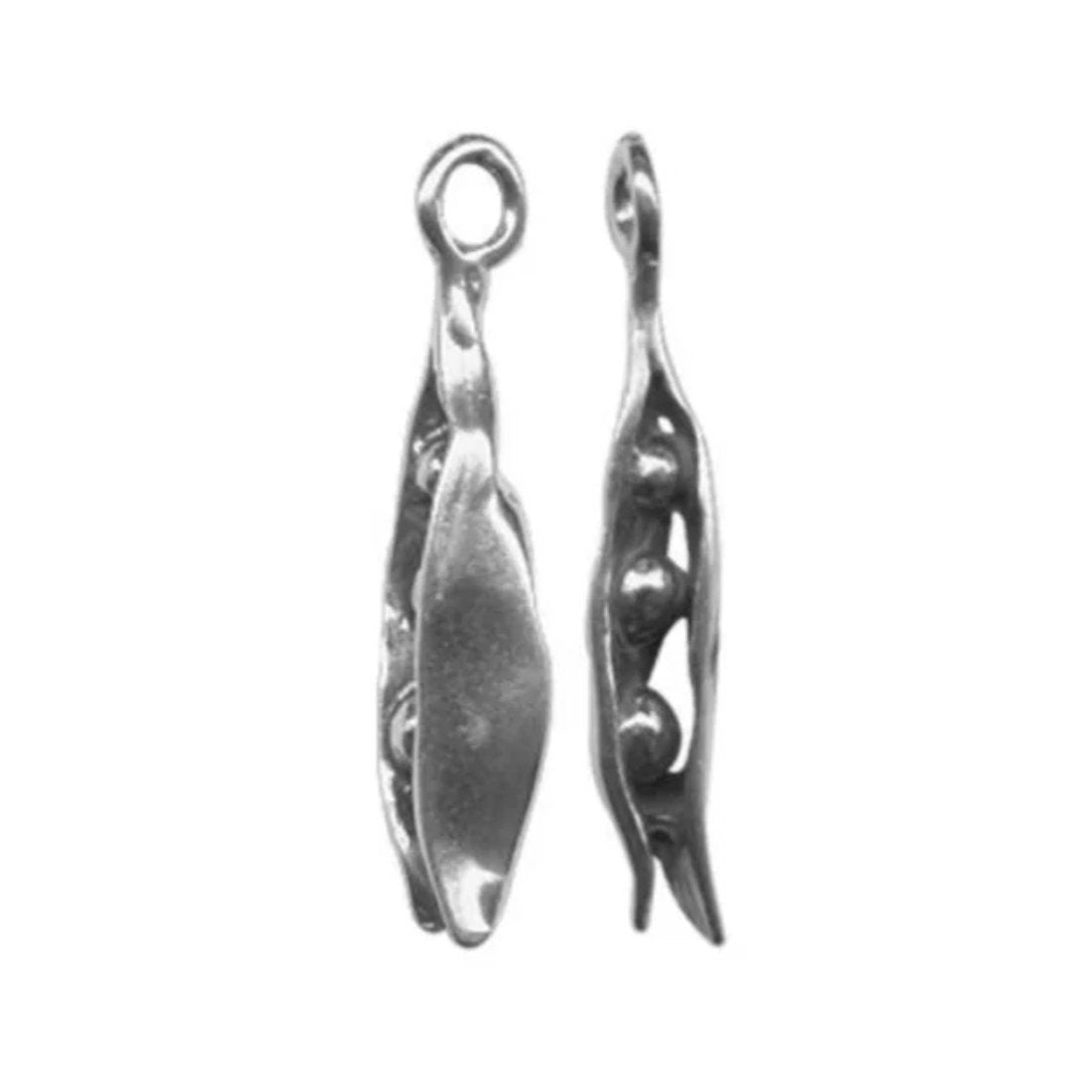 Sterling Silver Peapod Drop