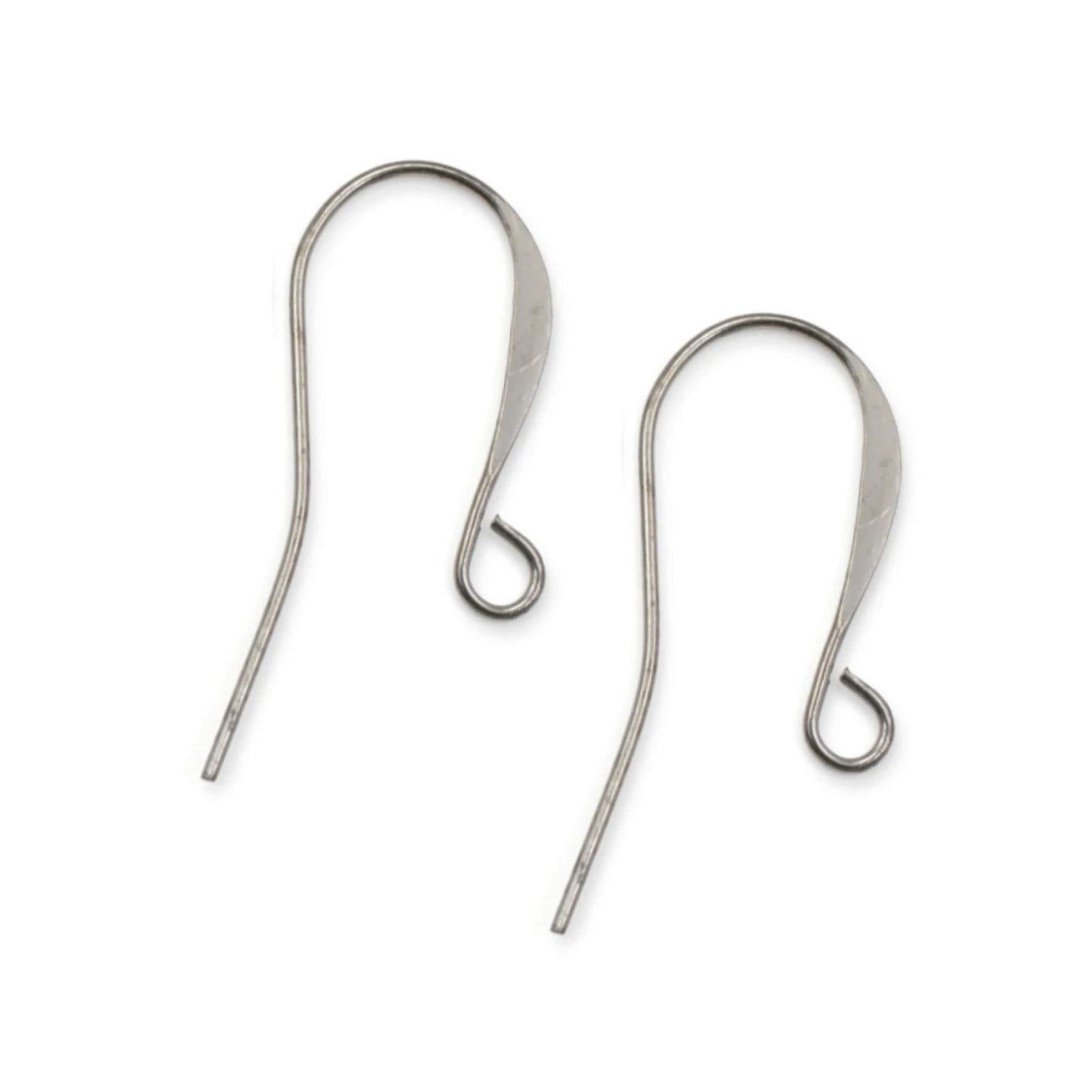 144 Antique Silver Plated French Hook Ear Wires, 26mm