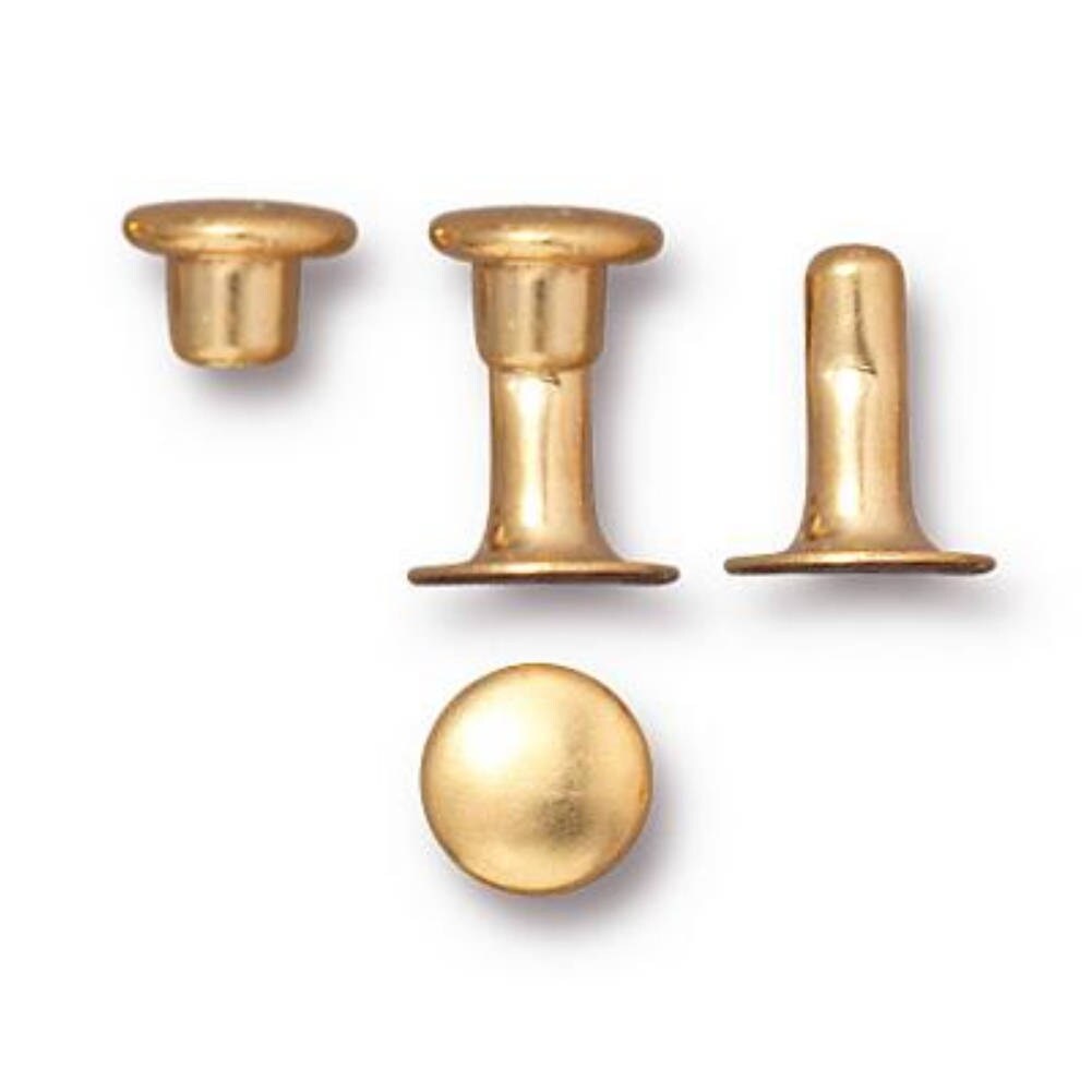 TierraCast 6mm Gold Compression Rivets