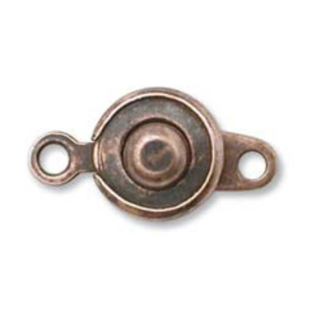 8mm Ball and Socket Clasp, Antique Copper