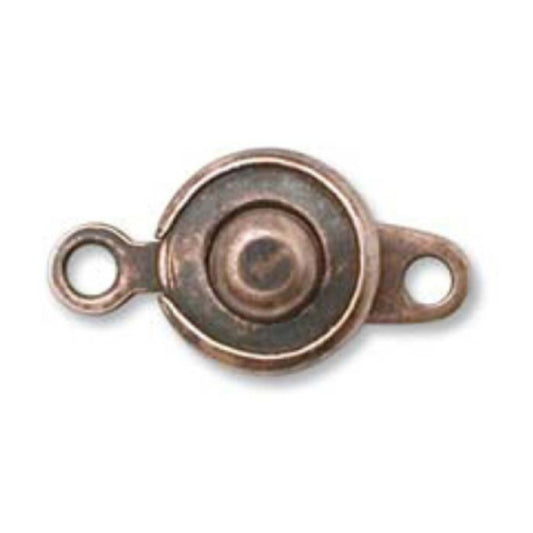 8mm Ball and Socket Clasp, Antique Copper