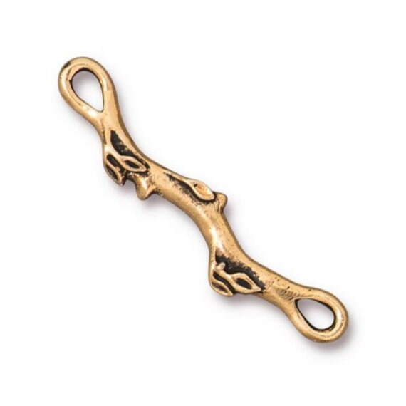 TierraCast Botanical Branch Link, Antique Gold