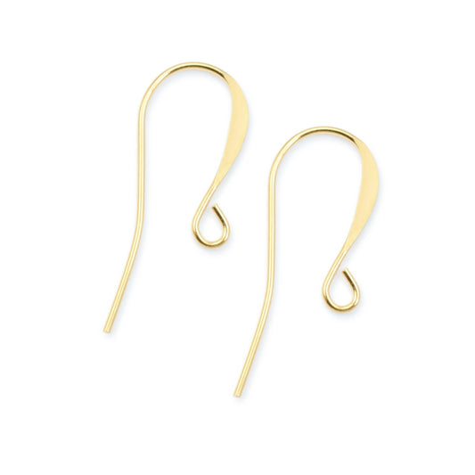 144 Bright Gold Oxide Plated Ear Wires, 26mm