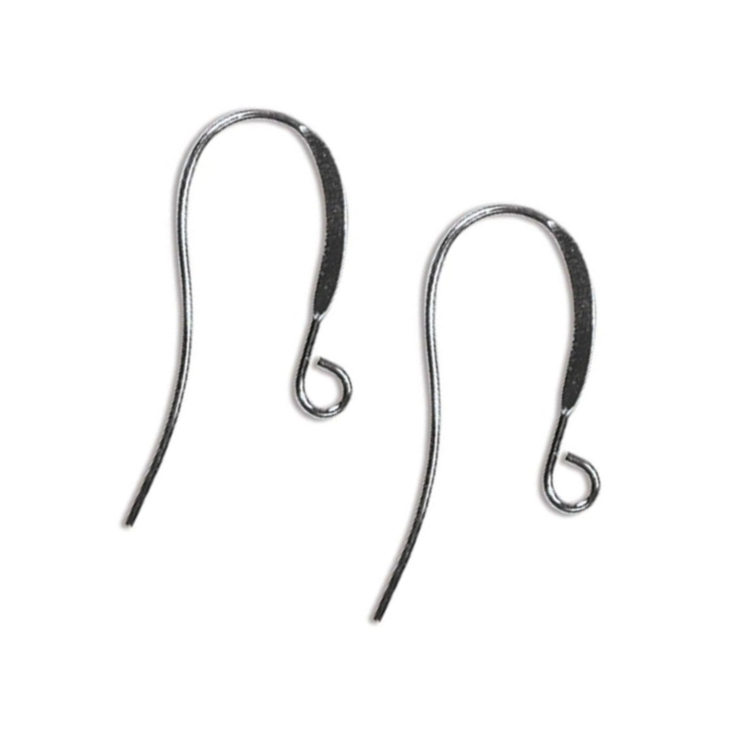 144 Antique Black Oxide Plated Ear Wires, 26mm