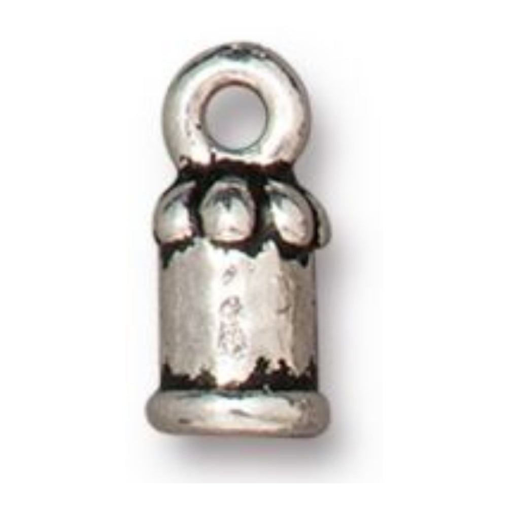 2mm Palace Cord End, TierraCast Antique Silver