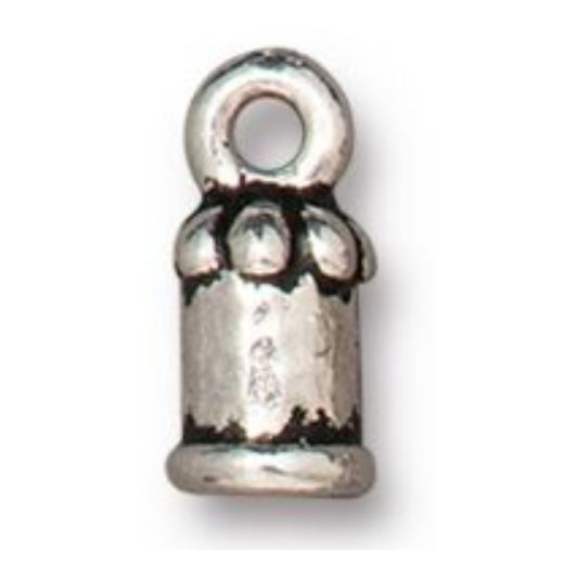 2mm Palace Cord End, TierraCast Antique Silver