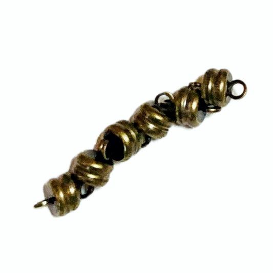 6mm Magnetic Clasp, Antique Brass Plate