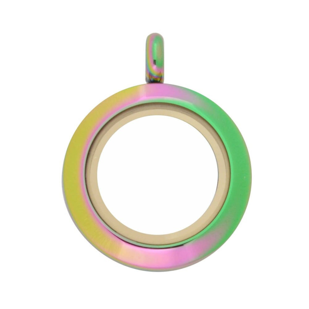 20mm Twist Multicolor Stainless Steel Floating Locket