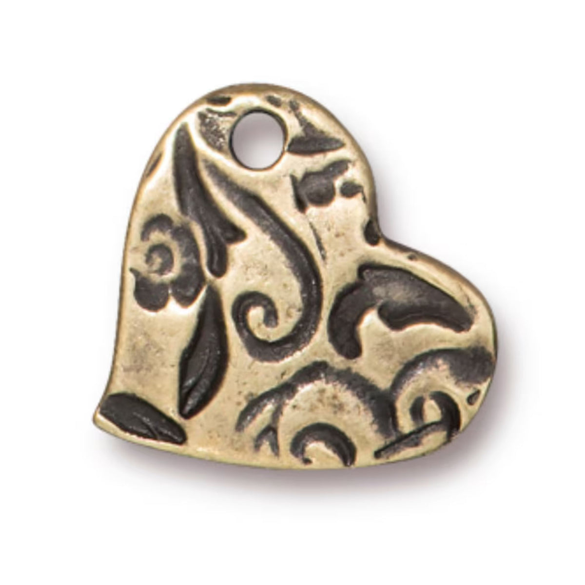 TierraCast Amor Charm, Brass Ox