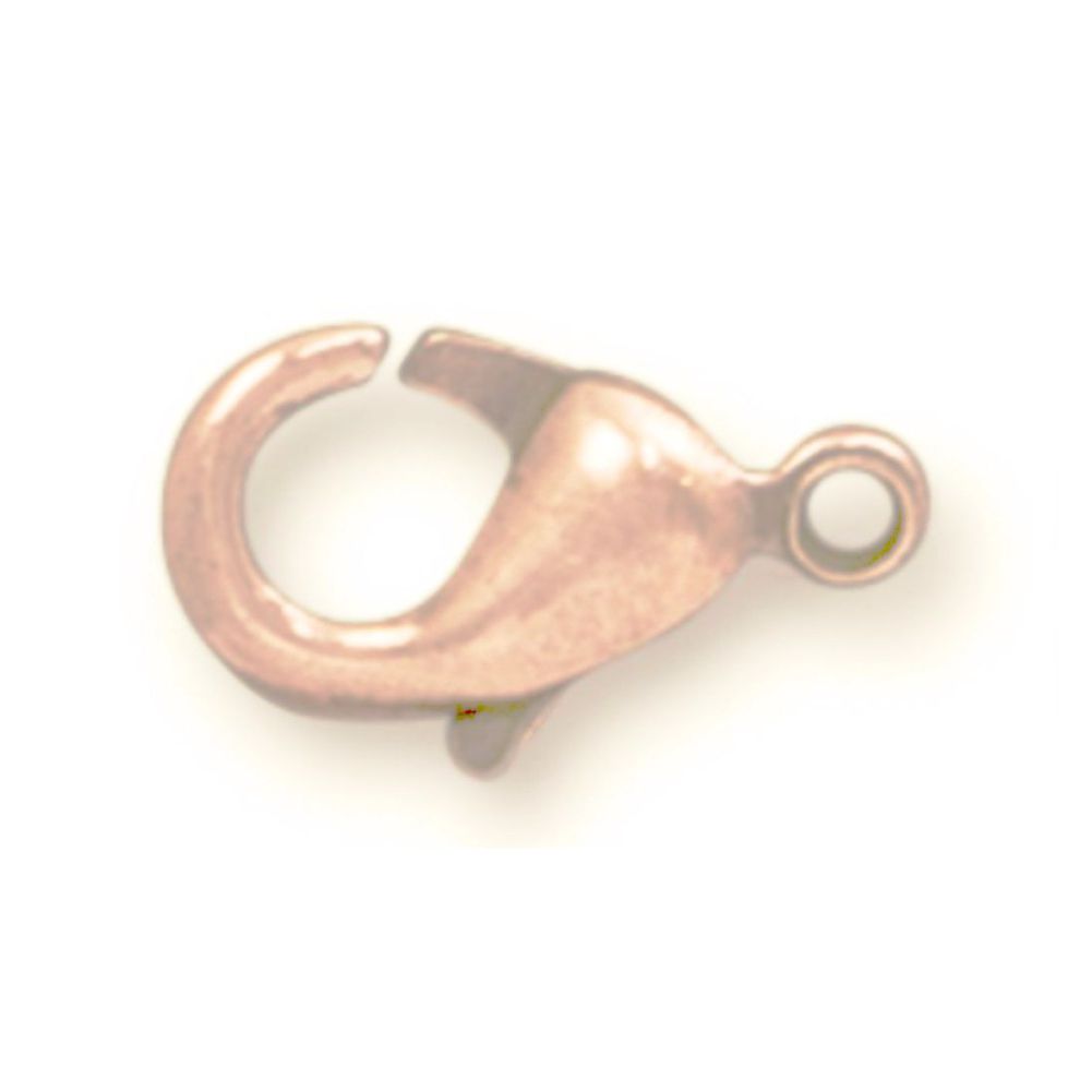 Copper Plated Lobster Clasp, 12x6.5mm (12/pkg.)