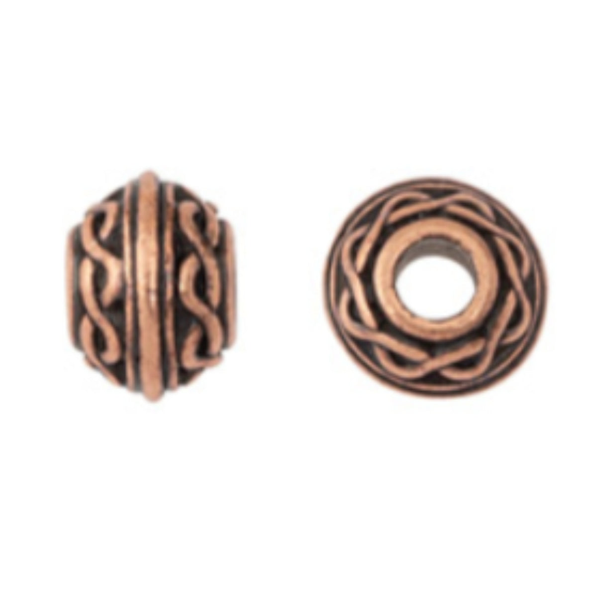 TierraCast Celtic Large Hole Bead, Antique Copper