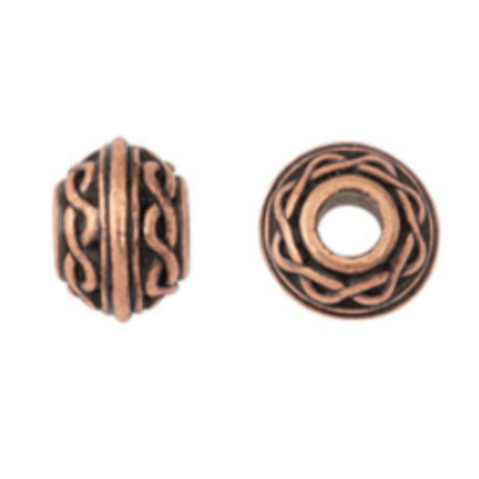 TierraCast Celtic Large Hole Bead, Antique Copper