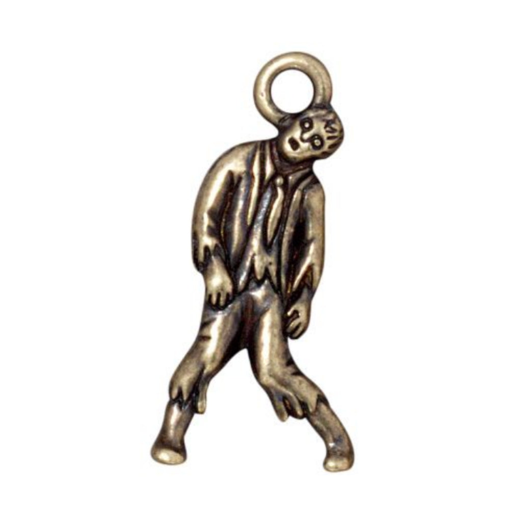 TierraCast Zombie Charm, Brass Ox