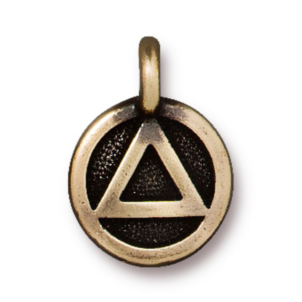 TierraCast Recovery Charm, Brass Ox