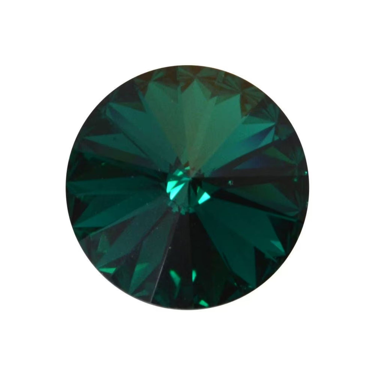 Emerald 12mm Crystal Rivoli