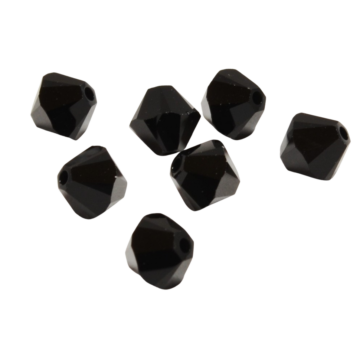 Jet 3mm Crystal Bicones (24/pkg.)