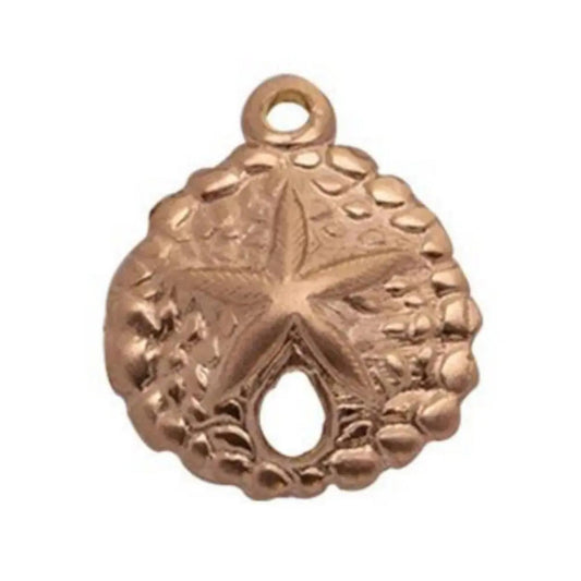 14Kt Rose Gold-filled Sand Dollar Charm