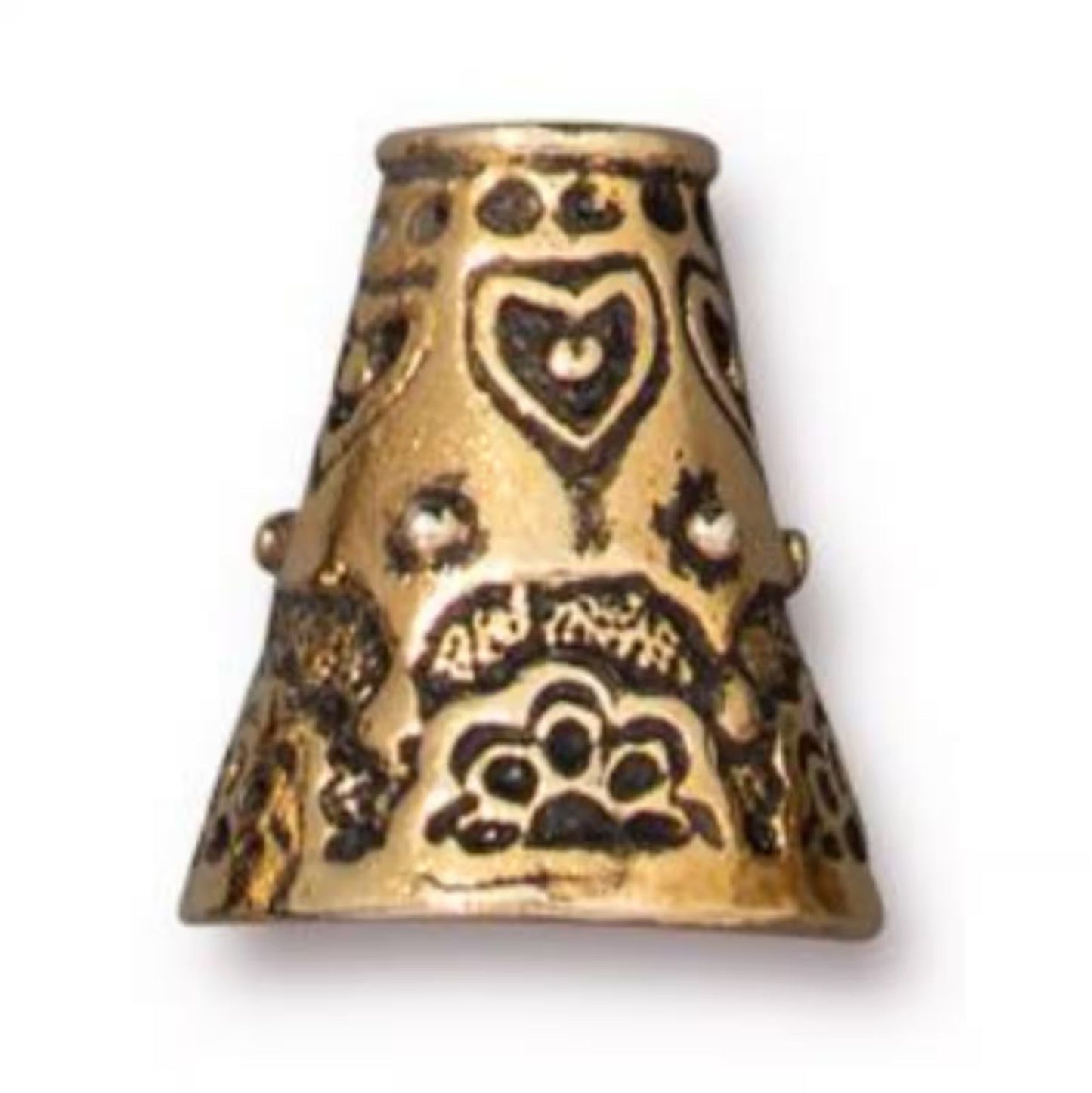 TierraCast Flowering Cone, Antique Gold