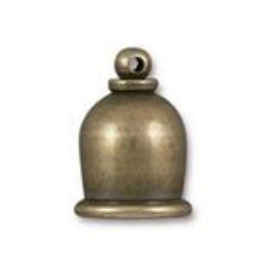 8mm Taj Cord End, TierraCast Brass Ox