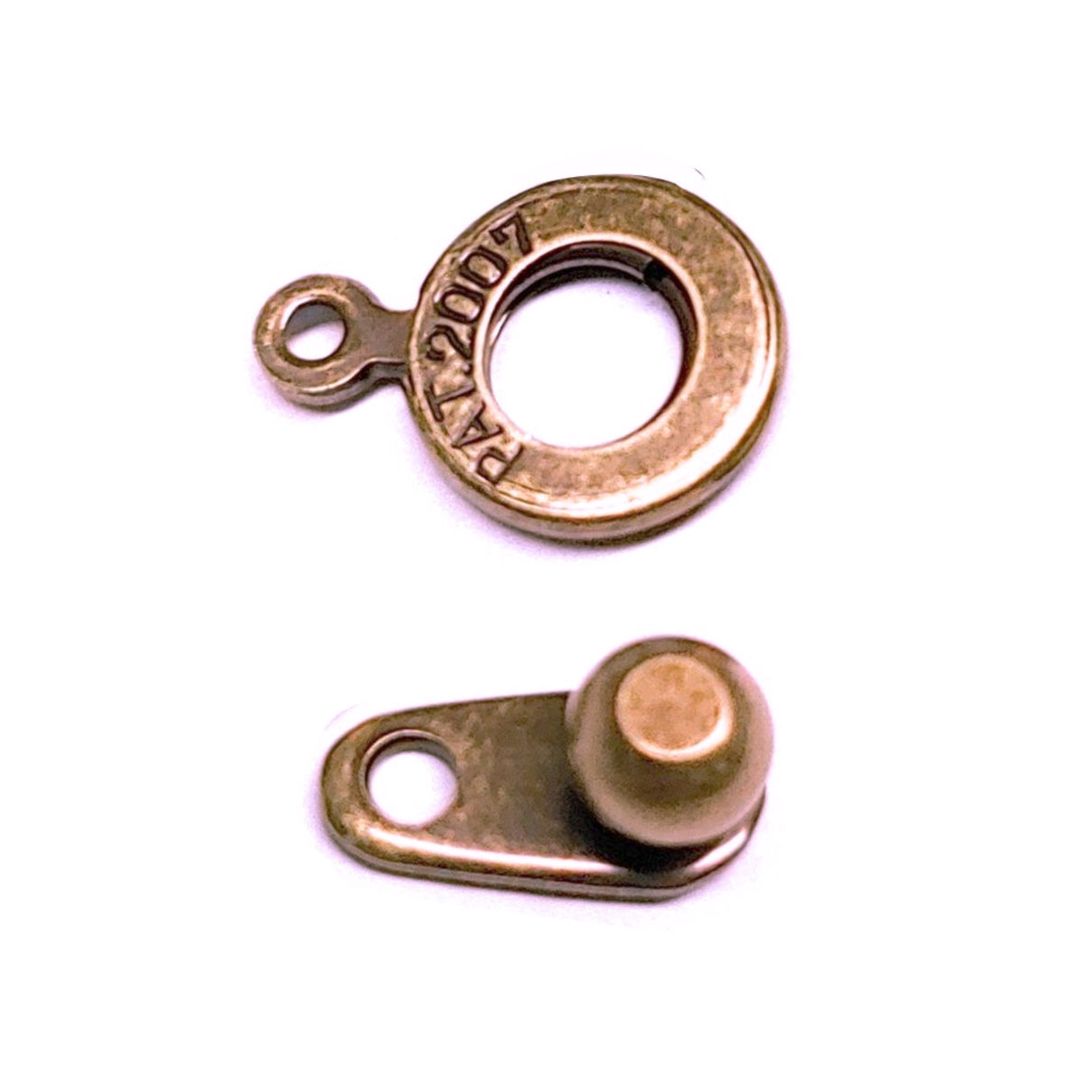 8mm Ball and Socket Clasp, Antique Copper