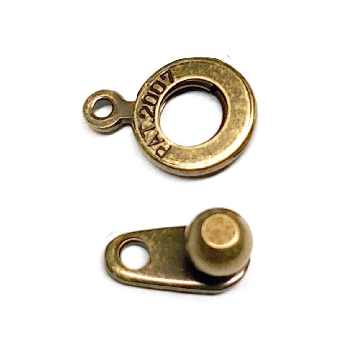 8mm Ball and Socket Clasp, Antique Brass