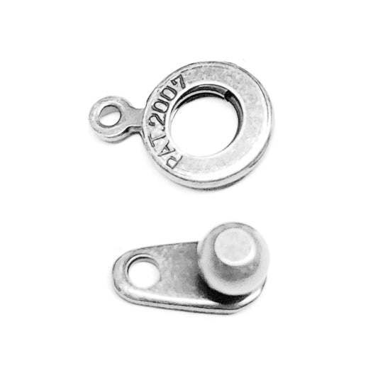 8mm Ball and Socket Clasp, Silver