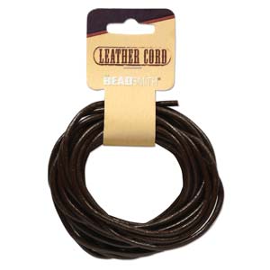Brown Dakota Stones Leather 3mm, 5 yd.