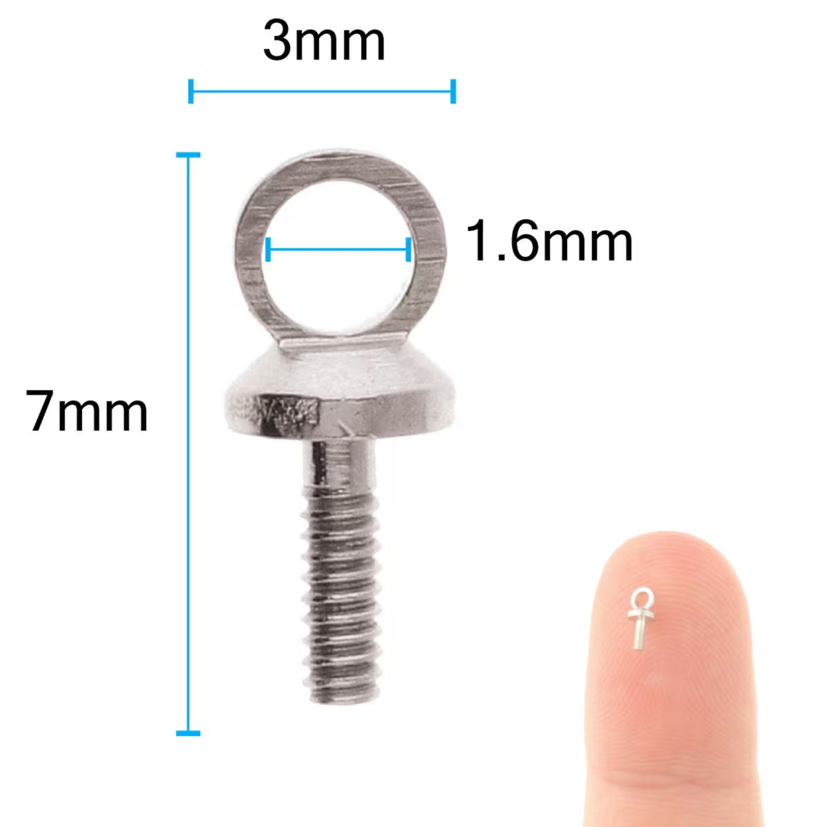 TINY Threaded Bail Pegs Gold Plated 3x7mm Beadsmith (36/pkg.)