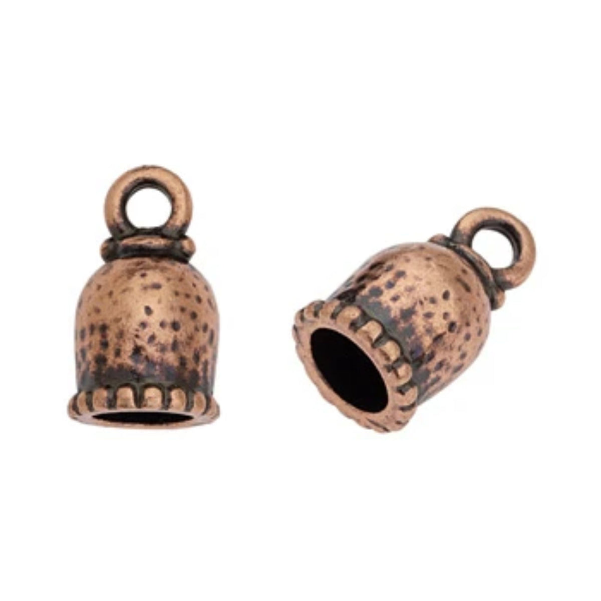 TierraCast 6mm Palace Cord End, Antique Copper