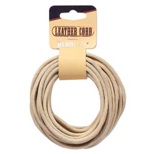Natural Dakota Stones Leather 3mm 5 yd.