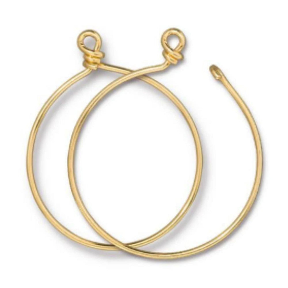 TierraCast Large Charm Keeper Hoop, Gold