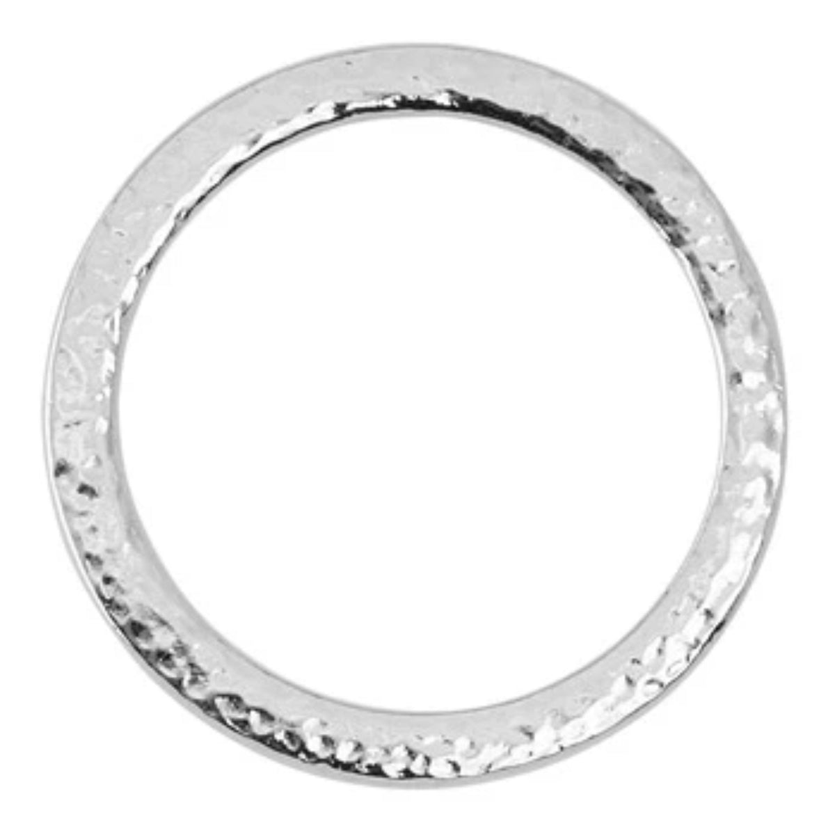 TierraCast Hammertone Ring Link 1.25 Inch, White Bronze