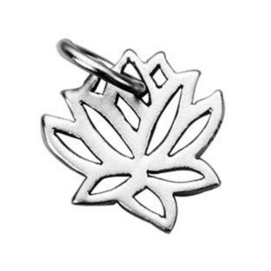 Sterling Silver Lotus Blossom Charm