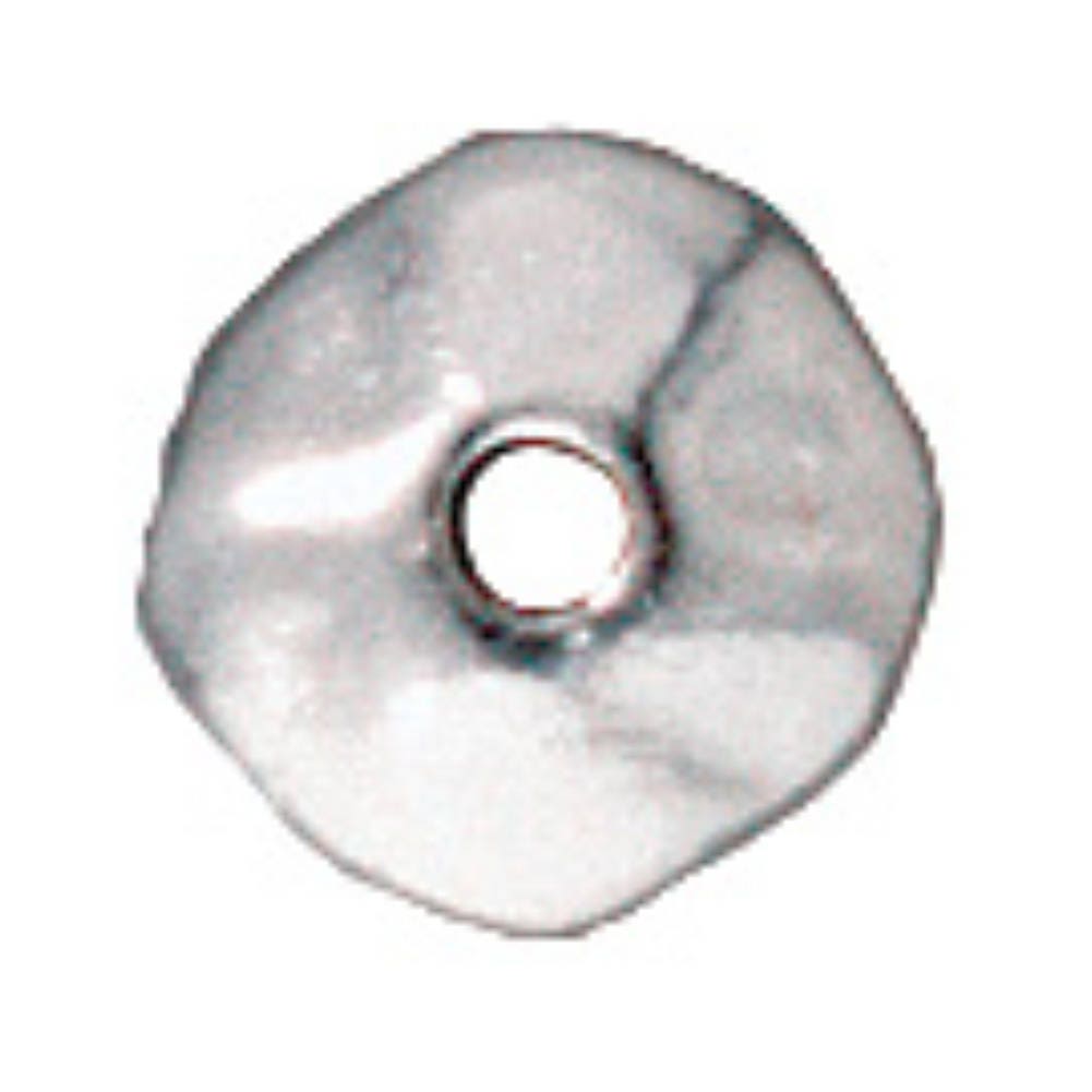 TierraCast 7mm Nugget Spacer Bead , Bright Silver