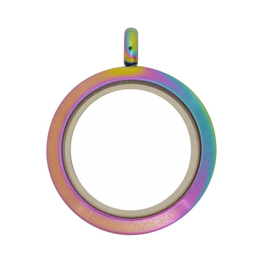 25mm Magnetic Multicolor Stainless Steel Floating Locket