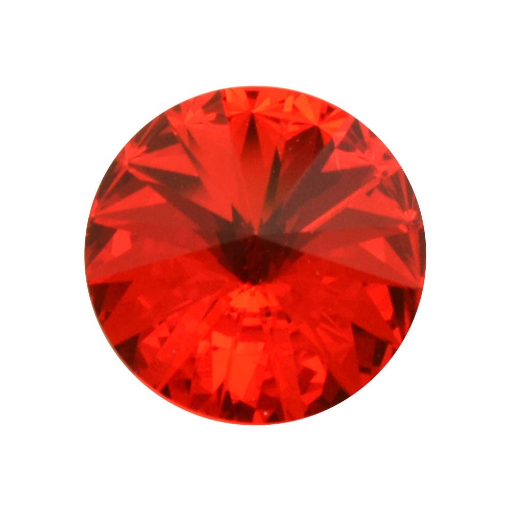 LIGHT SIAM 14mm Austrian Crystal Rivoli, Item 1122