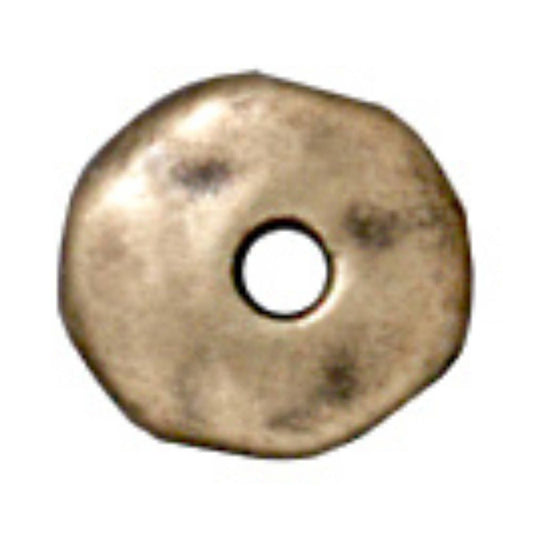 TierraCast 7mm Nugget Spacer Bead , Brass Ox