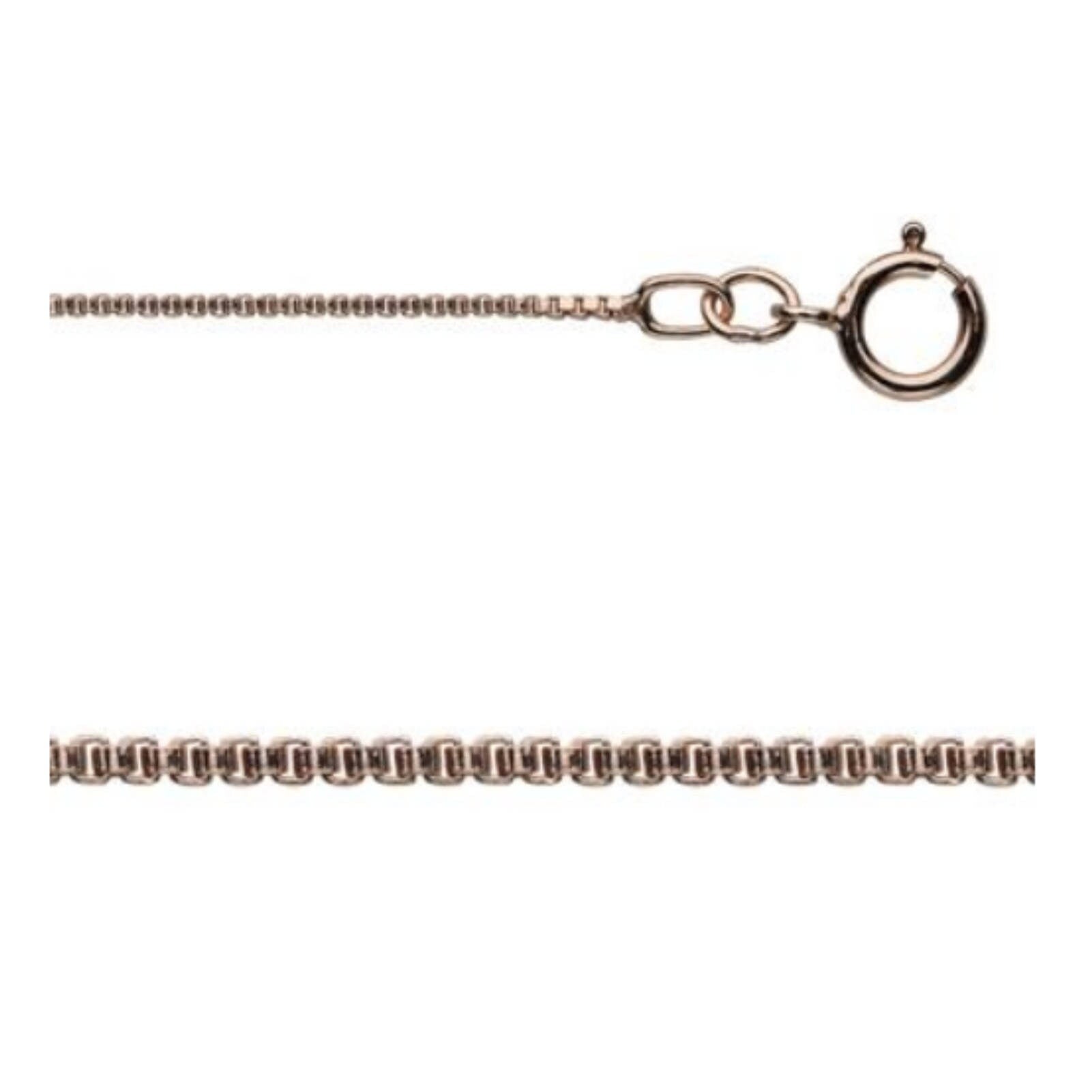 18 Inch 14Kt Rose Gold-filled 0.8mm Box Chain