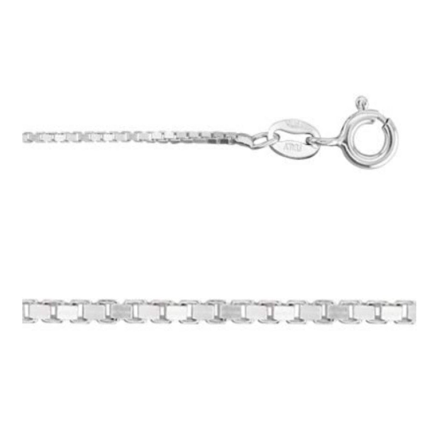 24 Inch Sterling Silver 1.1mm Box Chain